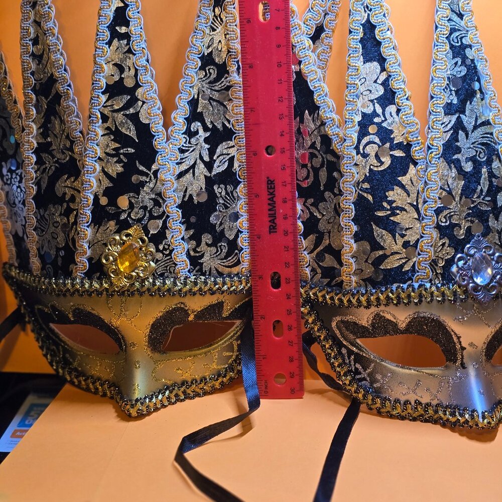MASK STUNNING AND TALL VENETIAN MASK ..  PARTY TIME !!!!!   ALL OCCASIONS !!!